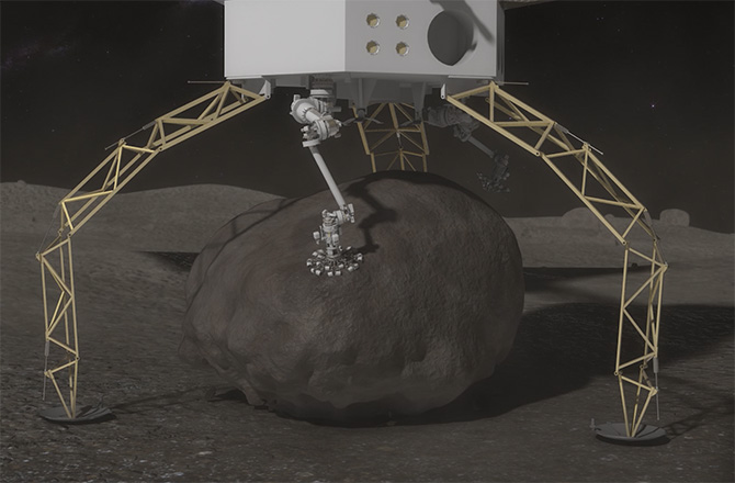 Tàu vũ trụ Nasa được dự kiến có thể nhặt và di chuyển đá cuội trong quỹ đạo Mặt Trăng Tàu vũ trụ Nasa được dự kiến có thể nhặt và di chuyển đá cuội trong quỹ đạo Mặt Trăng
