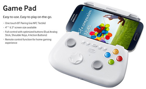 Một thiết bị chơi game Gamepad d&agrave;nh cho d&ograve;ng m&aacute;y Galaxy S4