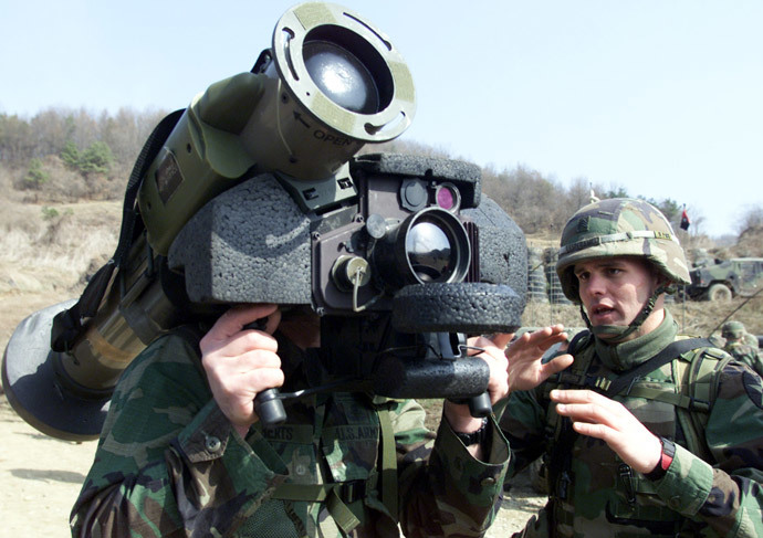 T&ecirc;n lửa chống tăng Javelin l&agrave; một trong những vũ kh&iacute; qu&acirc;n sự chủ lực của qu&acirc;n đội Mỹ