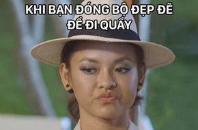 Gây ấn tượng trong The Face, cô nàng đã thành công khi trở thành một 'biểu tượng ảnh chế' của nhiều khán giả.