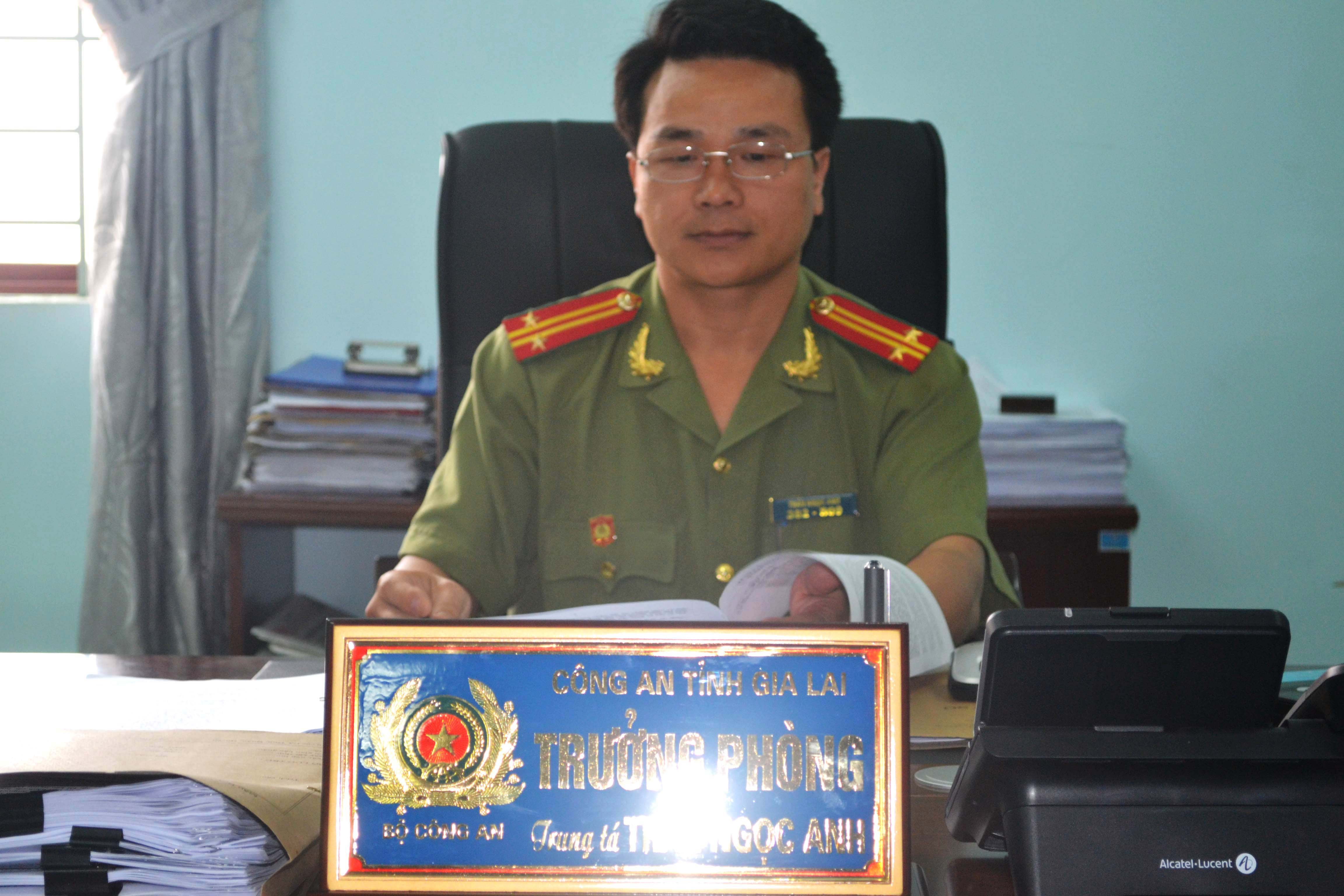 Trung tá Trần Ngọc Anh, Trưởng phòng Tham mưu (Công an tỉnh Gia Lai) Trung tá Trần Ngọc Anh, Trưởng phòng Tham mưu (Công an tỉnh Gia Lai)