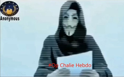 Thảm s&aacute;t t&ograve;a b&aacute;o Charlie Hebdo khiến nh&oacute;m tin tặc lớn nhất thế giới Anomynous tuy&ecirc;n chiến khủng bố Hồi gi&aacute;o