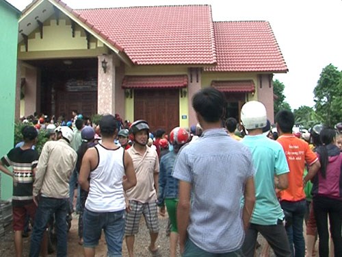 Hiện trường nơi xảy ra vụ thảm s&aacute;t ở Quảng Trị