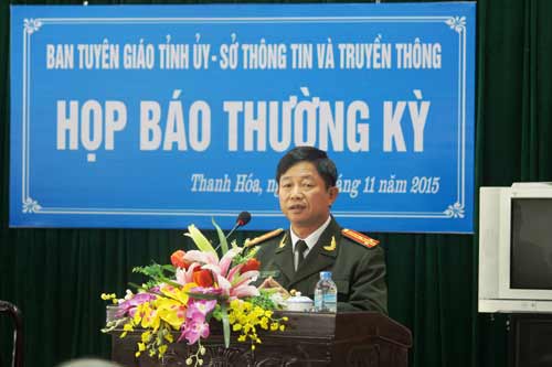 Thượng t&aacute; Nguyễn Văn B&igrave;nh- Ph&oacute; Trưởng ph&ograve;ng PA 83, C&ocirc;ng an tỉnh Thanh H&oacute;a 
