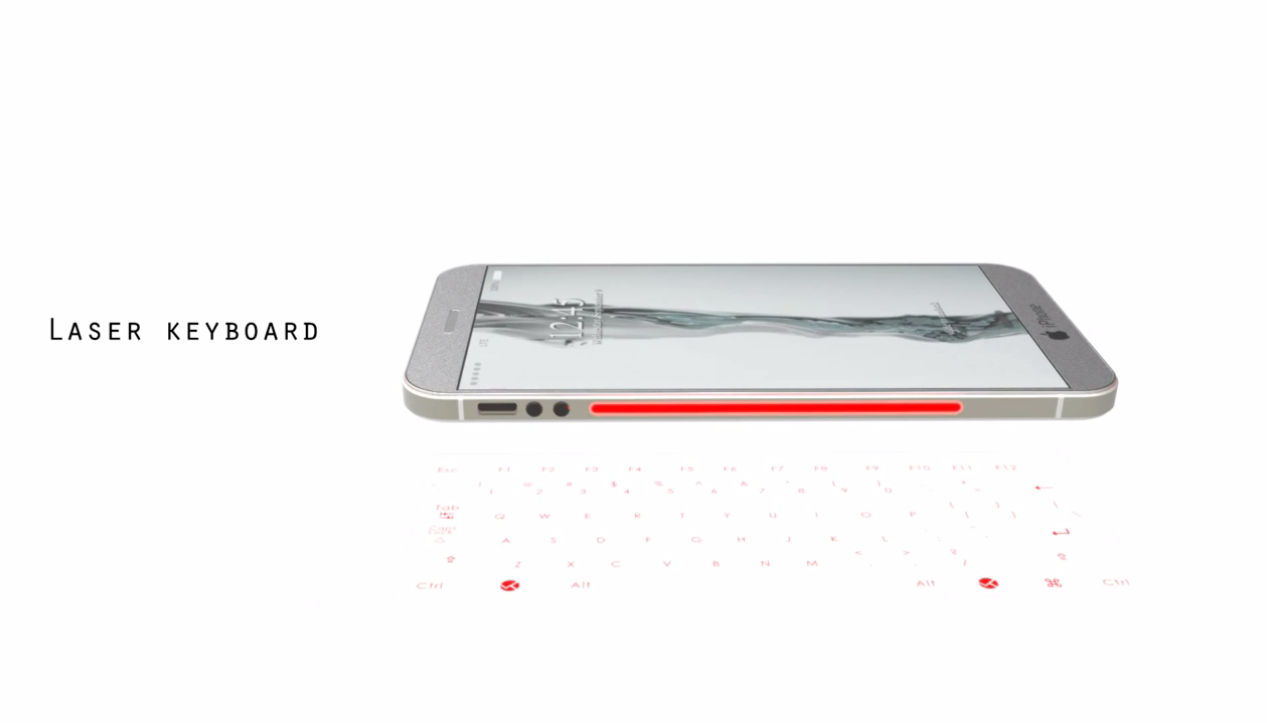 Theo Jermaine Smit, iPhone 8 sẽ được trang bị công nghệ bàn phím ảo laser, cho phép người dùng dễ dàng làm việc hơn.