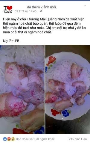 H&igrave;nh ảnh thịt lợn đổi m&agrave;u