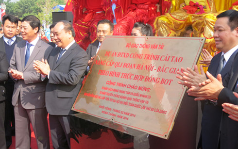 Bộ Giao thông vận tải vừa thông xe cao tốc Hà Nội-Bắc Giang