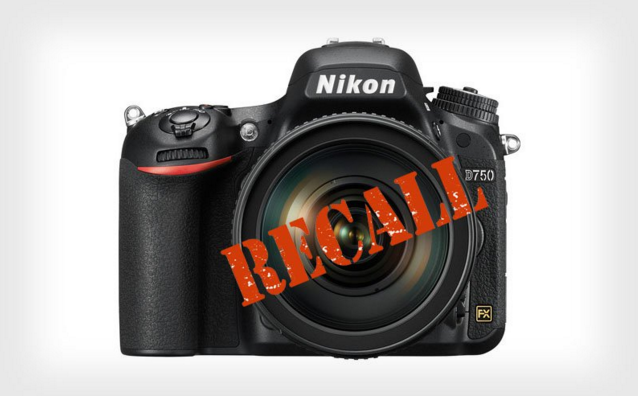 L&ocirc; sản phẩm m&aacute;y ảnh Nikon D750 bị thu hồi nằm trong thời gian sản xuất từ th&aacute;ng 12/2014 đến th&aacute;ng 6/2015
