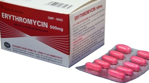 Sản phẩm thuốc kh&aacute;ng sinh Erythromycin (thuốc vi&ecirc;n bao phim Erythromycin)