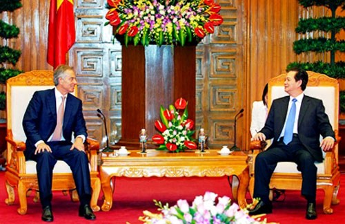 Thủ tướng Nguyễn Tấn Dũng đ&atilde; tiếp &ocirc;ng Tony Blair, nguy&ecirc;n Thủ tướng Li&ecirc;n hiệp Vương quốc Anh v&agrave; Bắc Ireland 