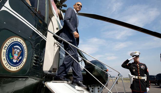 Tại Việt Nam, chiếc trực thăng Marine One sẽ được dùng để hộ tống khi Tổng thống Obama di chuyển bằng ô tô riêng từ sân bay Nội Bài về trung tâm Hà Nội. Ngoài ra, Tổng thống Mỹ cũng sẽ dùng chiếc trực thăng này để di chuyển trên những quãng đường ngắn.