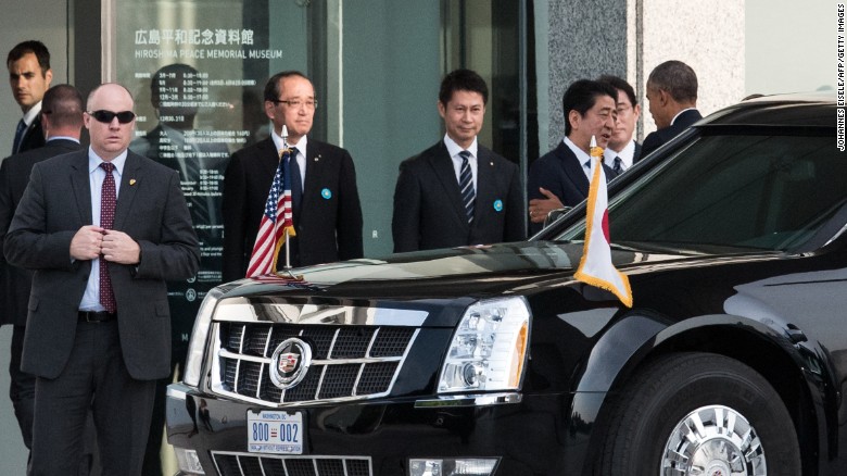 Để bảo vệ cho chuyến đi của ông Obama, công tác an ninh được đặt ở mức cao.