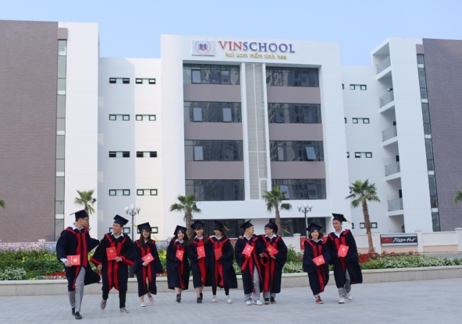 Hệ thống trường học quốc tế Vinschool tại các khu đô thị Vinhomes Riverside, Royal City và Times City.