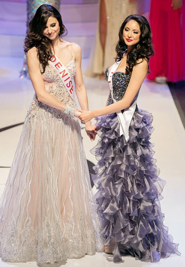 Năm 2013, người đẹp Denise Garrido và Riza  Santos cùng nắm tay nhau hồi hộp chờ đón kết quả cuối cùng