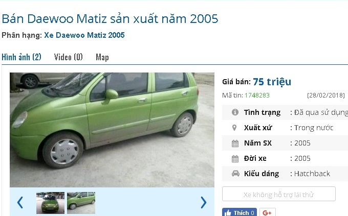 loat-o-to-cu-chinh-hang-gia-75-trieu-dong-nay-dang-rao-ban-o-cho-viet