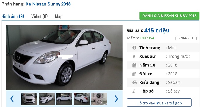 mau-o-to-sedan-moi-toanh-nay-dang-ban-tam-gia-400-trieu-tai-viet-nam