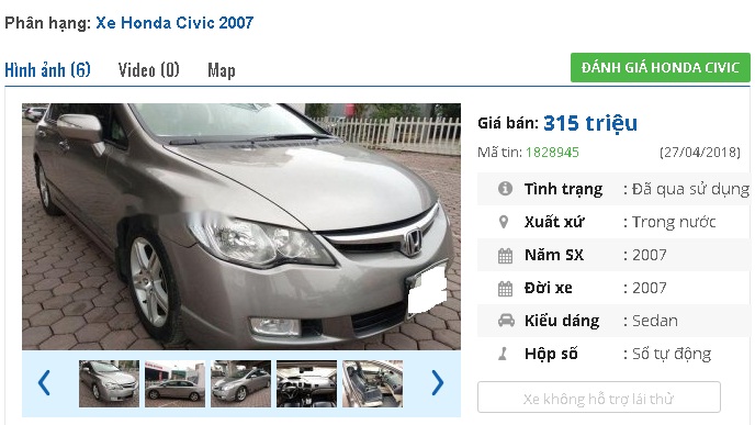 mau-o-to-honda-cu-so-tu-dong-nay-dang-rao-ban-tam-gia-300-trieu-dong-tai-viet-nam