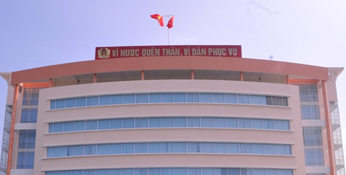 T&ograve;a nh&agrave; khối cảnh s&aacute;t c&ocirc;ng an Đồng Th&aacute;p nơi xảy ra vụ việc thượng t&aacute; c&ocirc;ng an bị trầm cảm ng&atilde; tử vong