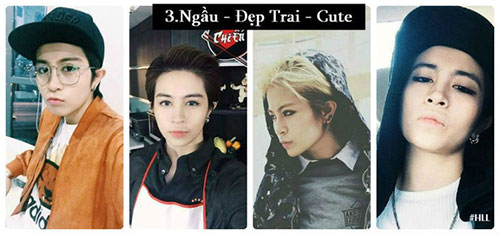 Khuôn mặt cực ngầu.