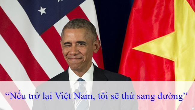 Ông chủ Nhà Trắng chia sẻ khi nói về cảnh tượng xe máy đông đúc trên đường phố Hà Nội, nơi đoàn xe của tổng thống đi qua trong hai ngày công du.