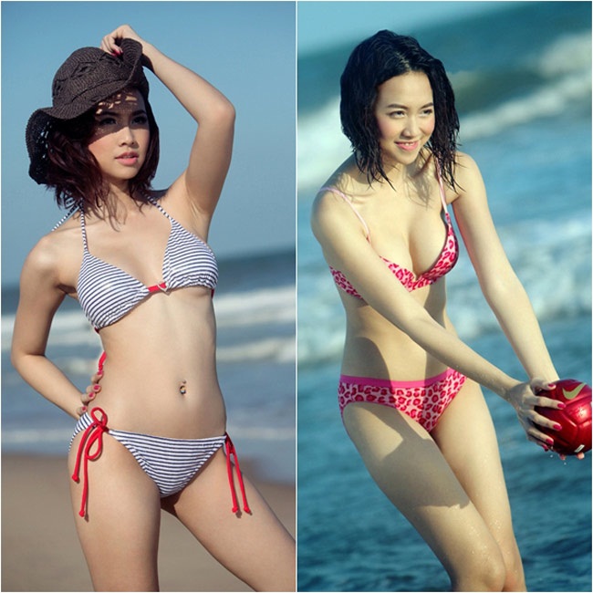 Đinh Ngọc Diệp sau 10 năm dấn thân showbiz vẫn rất xinh đẹp. Tuy nhiên, sự thay đổi lớn nhất ở cô là vòng một bỗng dưng đầy đặn khác thường. Đinh Ngọc Diệp từng vướng nghi án phẫu thuật thẩm mỹ vòng 1 nhưng cô không thừa nhận. Có một điều ai cũng biết chắc rằng nếu không nhờ dao kéo, khó có ai có sự thay đổi ngoạn mục như vậy. 