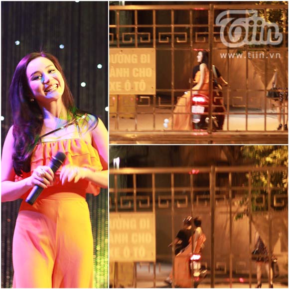 Nữ ca sĩ Vy Oanh cũng bị chụp lại hình ảnh không đẹp khi ngồi trên xe máy một cách bấp bênh và tất nhiên không có mũ bảo hiểm trên đầu. Trong lần diễn tại Nhà hát lớn Hà Nội, cô đã lên xe máy đi cùng bạn từ nhà hát ra đường lớn nhưng lại ''lười'' đội mũ. Hình ảnh này vướng phải bình luận của công chúng: Nếu nói người nổi tiếng cũng là người bình thường thì càng phải chấp hành luật, dù là khoảng cách gần.