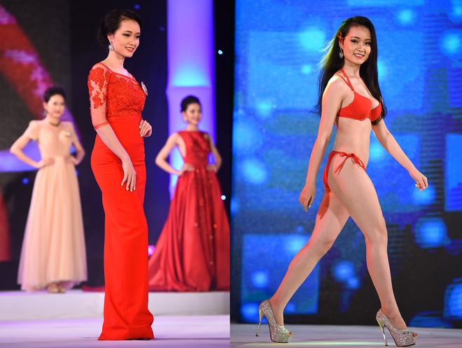 Bùi Thị Thu Trang đến từ Hà Nội. Cô sinh năm 1996, cao 1,66 m, nặng 54 kg cùng ba vòng 84-64-91.