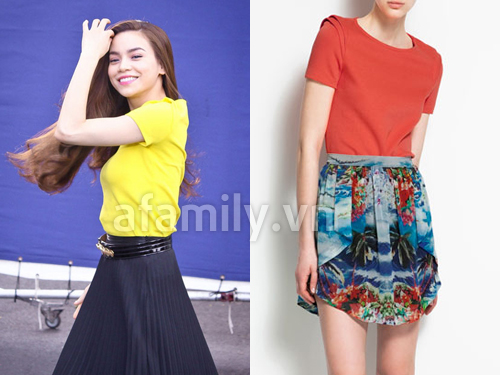 Thiết kế sơ mi tay ngắn này cũng nằm trong BST Hè 2012 của Zara. 