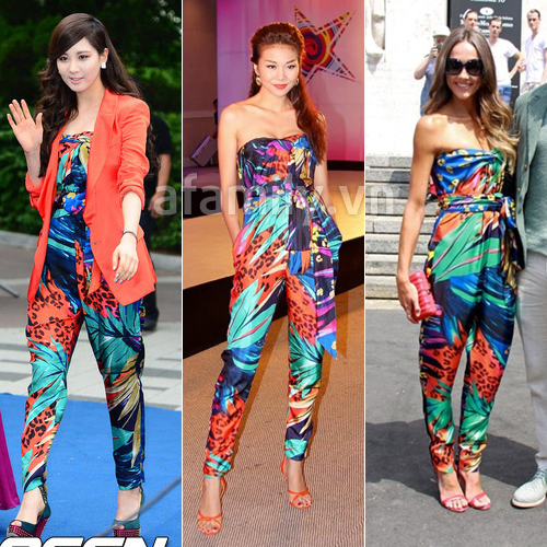 Thanh Hằng 'đụng hàng' với các sao ngoại trong mẫu jumpsuit có giá 2.480 USD (khoảng 50 triệu VNĐ).