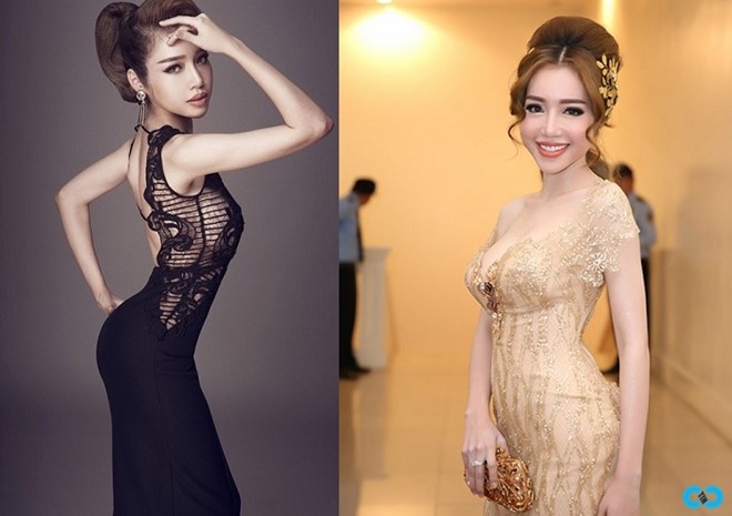 Elly Trần là một trong những trường hợp thường xuyên vướng nghi vấn ''bóp nhỏ'' vòng eo quá mức. Hàng loạt những tấm ảnh của bà mẹ hai con bị so sánh trên mạng xã hội để thấy sự khác biệt với ảnh đời thường.
