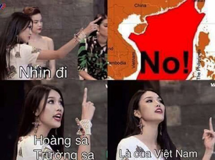 Lan Khuê cũng thay đổi ảnh đại diện của mình, ủng hộ chủ quyền biển đảo Việt Nam.