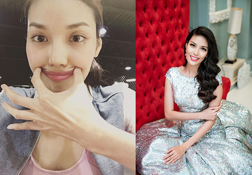 Bên cạnh đó, có đôi lần cô cũng tự tin để mặt mộc.