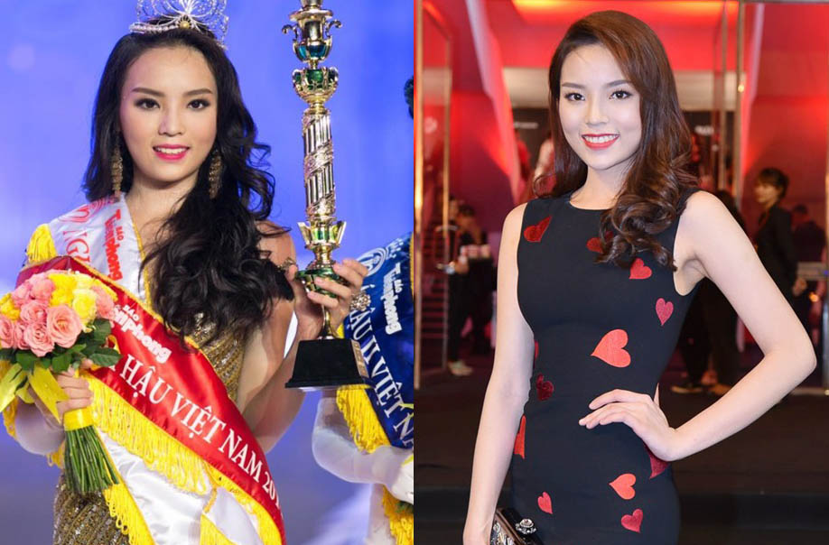 Hoa Hậu Việt Nam năm 2014: Nguyễn Cao Kỳ Duyên. Kỳ Duyên là hoa hậu gây ồn ào nhất về nhan sắc khi đăng quang và liên tục vướng vào những scandal không đáng có từ những chuyện đời tư. Gần đây, cô nhận được phản hồi tích cực từ công chúng về cách trang điểm và phong cách thời trang trẻ trung.