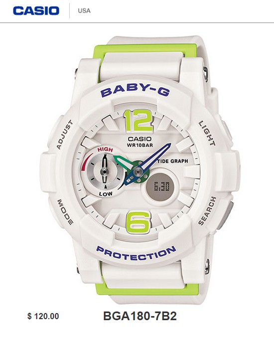 Mẫu đồng hồ của Khả Ngân thuộc dòng Baby-G của Casio, có giá gốc là 120$ (hơn 2,4 triệu đồng)