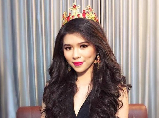 Nguyễn Cát Nhiên sở hữu má lúm đồng tiền xinh xắn, làn da trắng mịn 
