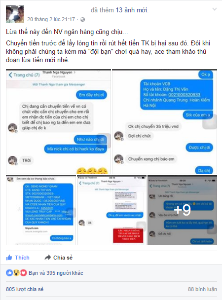  C&acirc;u chuyện lừa đảo mất 100 triệu đồng g&acirc;y sốt tr&ecirc;n Facebook gần đ&acirc;y
