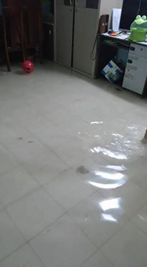 Đây là những hình ảnh ghi lại được tại nhà một người dân tại đường An Dương Vương (Hà Nội).