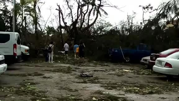Cảnh tan hoang ở Saipan sau khi b&atilde;o Soudelor &ndash; si&ecirc;u b&atilde;o mạnh nhất năm tr&agrave;n qua