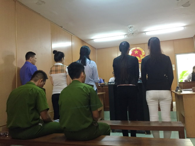 C&aacute;c bị c&aacute;o tại t&ograve;a ng&agrave;y 31/3