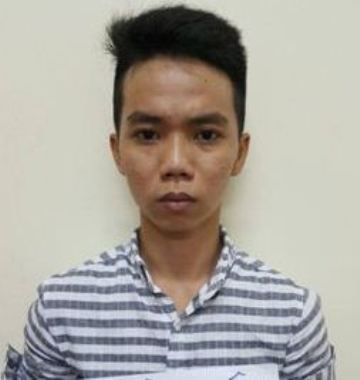 Đối tượng Nguyễn C&ocirc;ng Hậu tại cơ quan C&ocirc;ng an