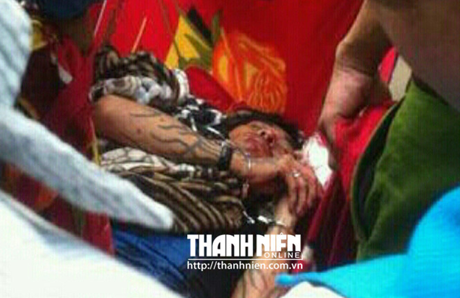 Đỗ Thanh Sơn (Tuấn Em) l&uacute;c bị bắt