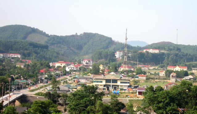 Trung t&acirc;m thị trấn huyện Vũ Quang (H&agrave; Tĩnh)