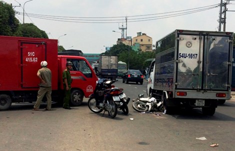 Hiện trường vụ tai nạn giao th&ocirc;ng khiến 1 người thiệt mạng