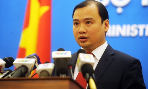 Người ph&aacute;t ng&ocirc;n Bộ Ngoại giao L&ecirc; Hải B&igrave;nh