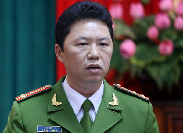 Thượng t&aacute; L&ecirc; Huy cho biết, CATP H&agrave; Nội sẽ x&acirc;y dựng phần mềm quản l&yacute; g&aacute;i mại d&acirc;m