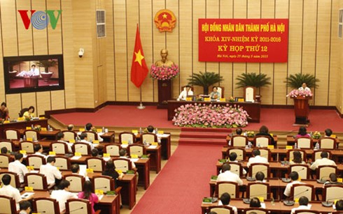 Kỳ họp thứ 12 HDND th&agrave;nh phố H&agrave; Nội