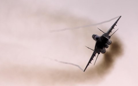 Một chiếc Mig-29 của Nga, loại m&aacute;y bay m&agrave; Thổ Nhĩ Kỳ tố c&aacute;o x&acirc;m phạm kh&ocirc;ng phận nước n&agrave;y khi đang kh&ocirc;ng k&iacute;ch IS