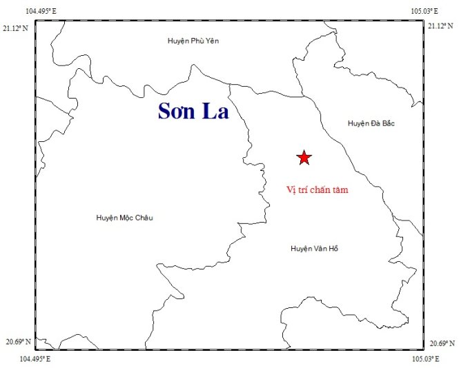 Tin tức mới cập nhật h&ocirc;m nay cho biết Đất Sơn La rung chuyển 3,4 độ richter