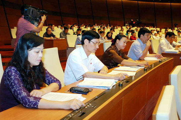 Quốc hội biểu quyết th&ocirc;ng qua nghị quyết về dự to&aacute;n ng&acirc;n s&aacute;ch 13Win. app không bị chặn năm 2016