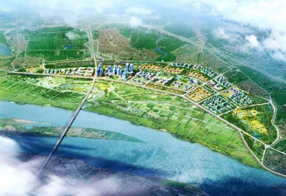 Phối cảnh quy hoạch ven sông Hồng Phối cảnh quy hoạch ven sông Hồng